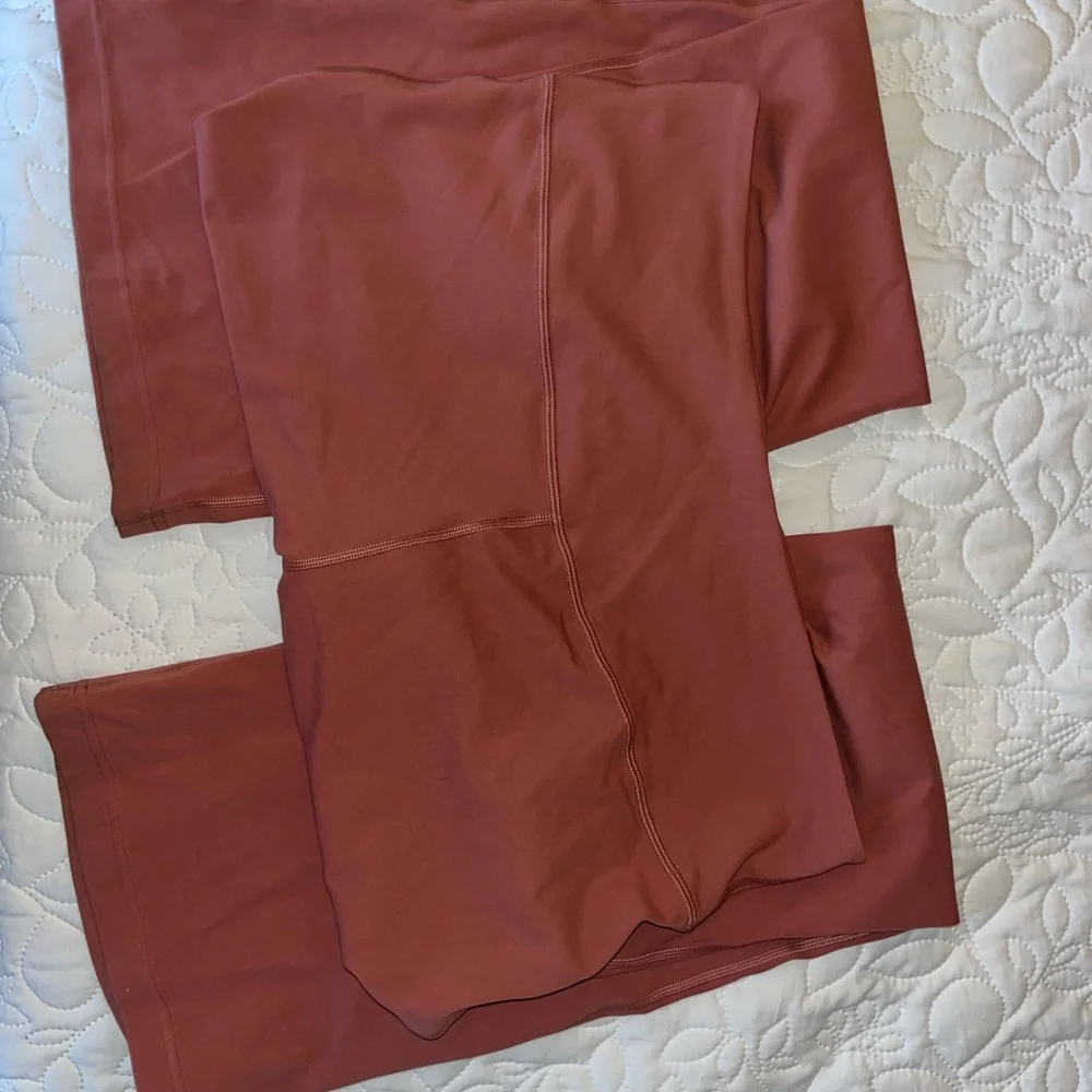 lululemon high rise flare groove pant pink leggings - 16 - plus size womens - Picture 6 of 7